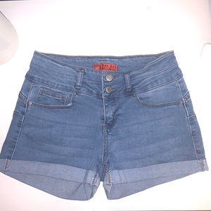 super comfy jean shorts